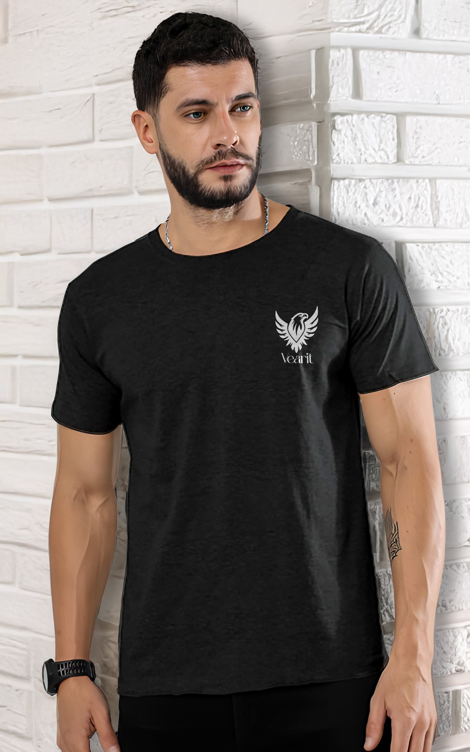 Unisex Essential T-Shirt Black melange